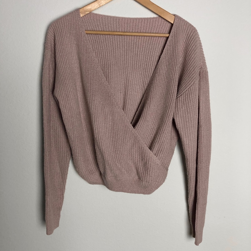 Criss cross sweater